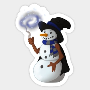 Smart Snowman Sticker